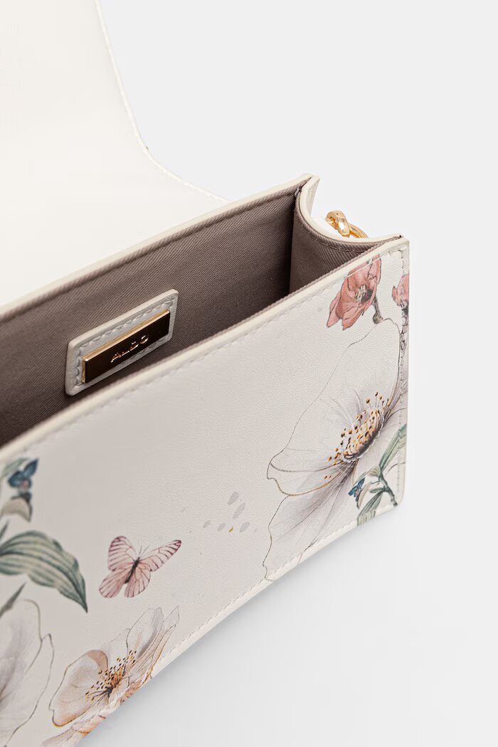 Aldo чанта crossbody дамска от имитация на кожа DESERTROSE бяла 14438469