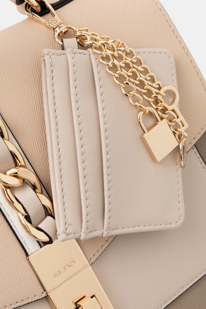 Aldo чанта crossbody дамска от имитация на кожа IMPASSE бежова 14449947
