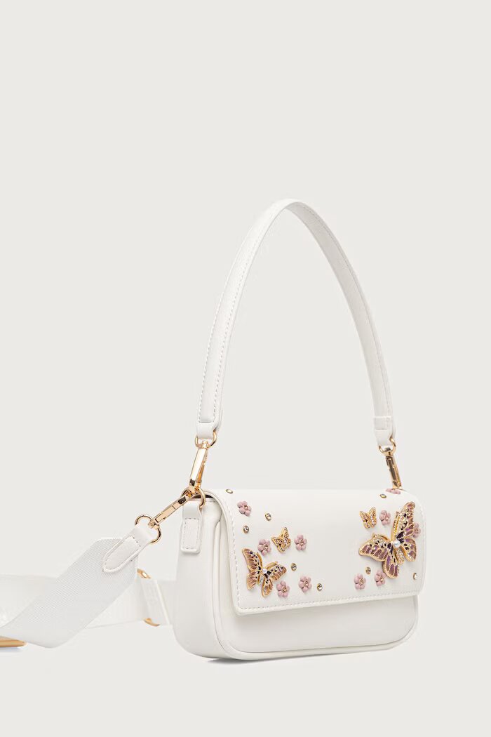 Aldo чанта crossbody дамска от имитация на кожа LUNABLOOM бежова 14438158