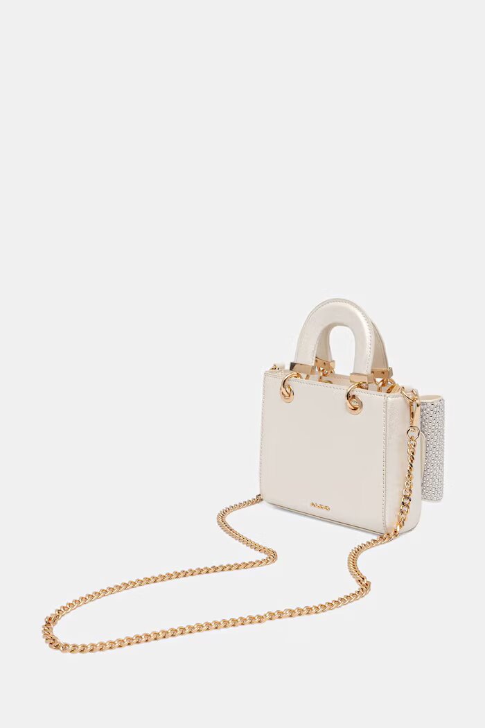 Aldo чанта crossbody дамска от имитация на кожа NADIEA бежова 14337063