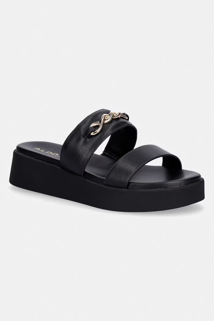 Aldo Чехли HALAMAEVER в черно с платформа 14190635