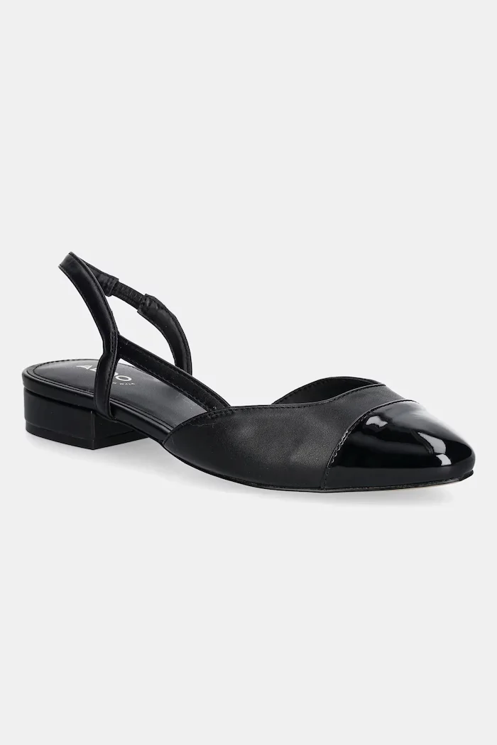 Aldo Обувки с дебел ток CLEMENTINNE в черно с дебел ток с отворена пета 13773279