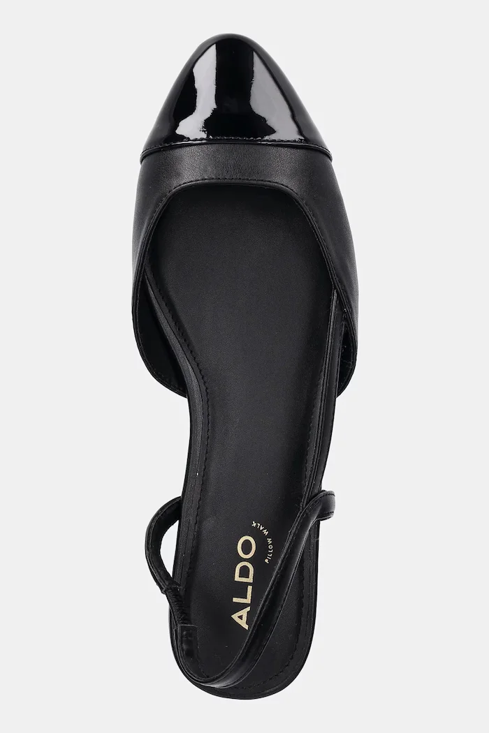 Aldo Обувки с дебел ток CLEMENTINNE в черно с дебел ток с отворена пета 13773279