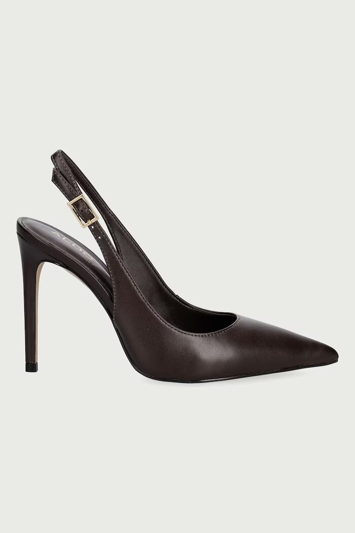 Aldo обувки с ток от кожа STESSYSLING кафяви 14089958
