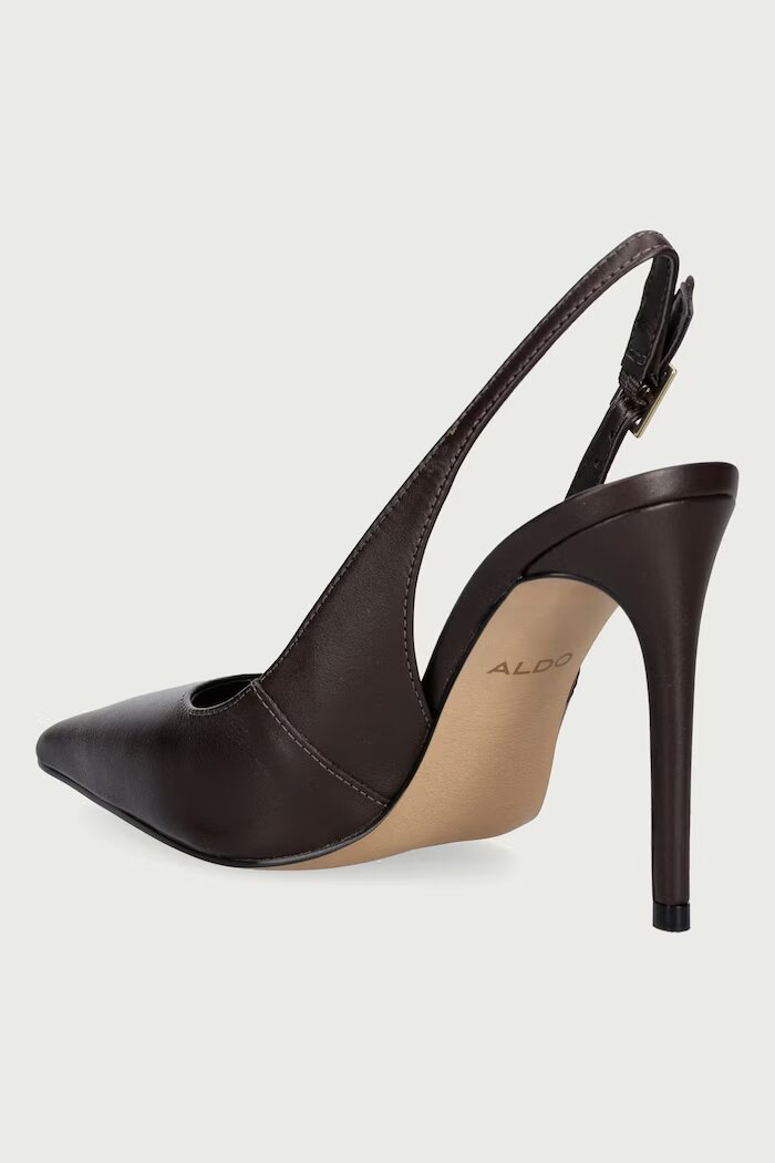 Aldo обувки с ток от кожа STESSYSLING кафяви 14089958