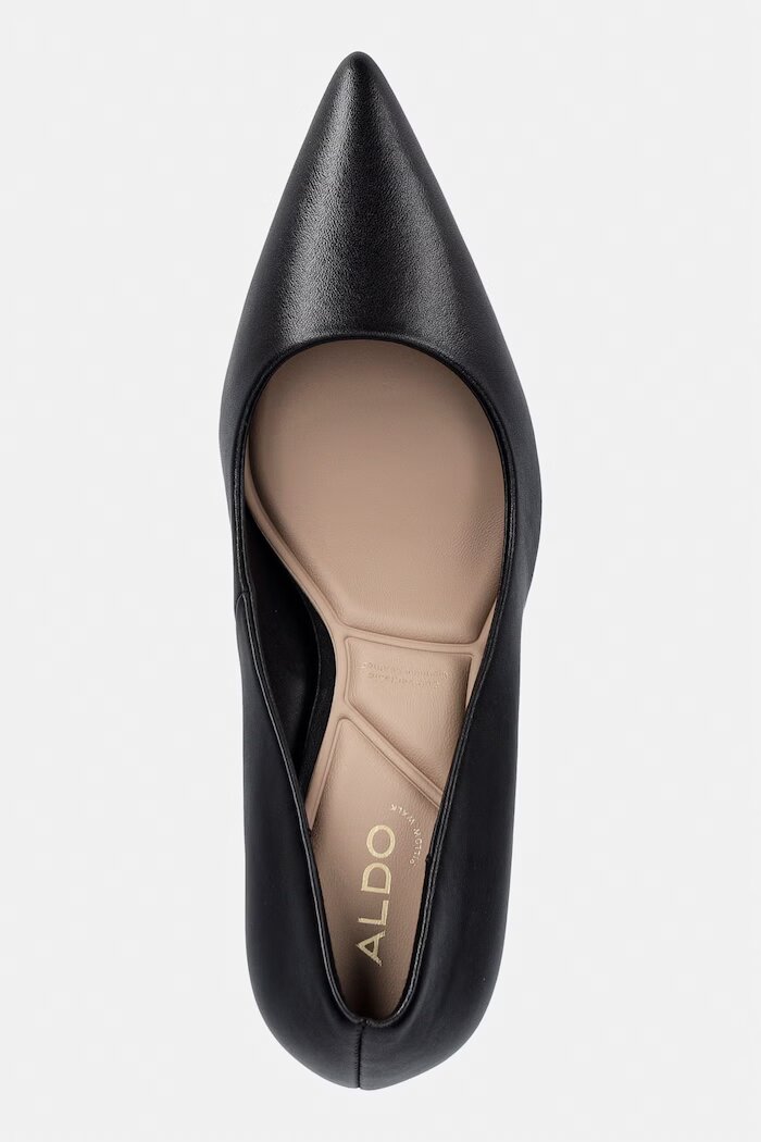 Aldo обувки с ток от кожа VERONE черни 13922148 Pillow Walk