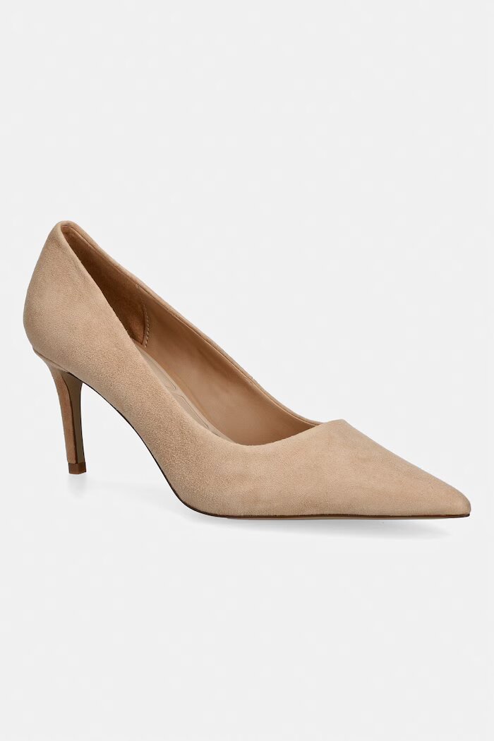 Aldo обувки с ток от велур VERONE бежови 14296284 Pillow Walk