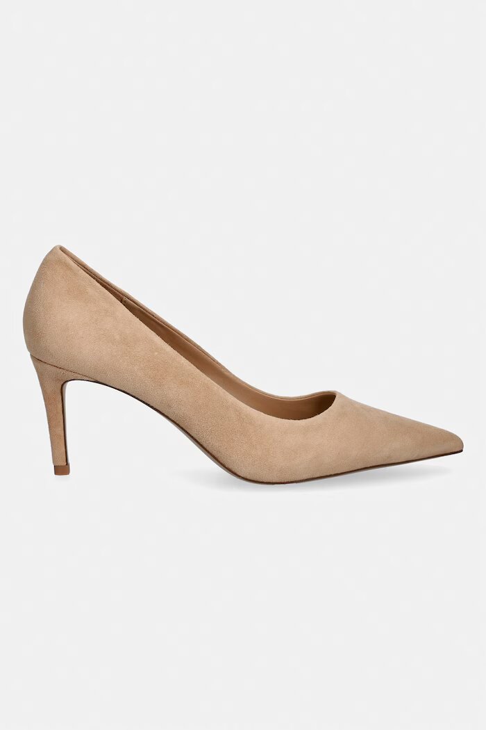 Aldo обувки с ток от велур VERONE бежови 14296284 Pillow Walk