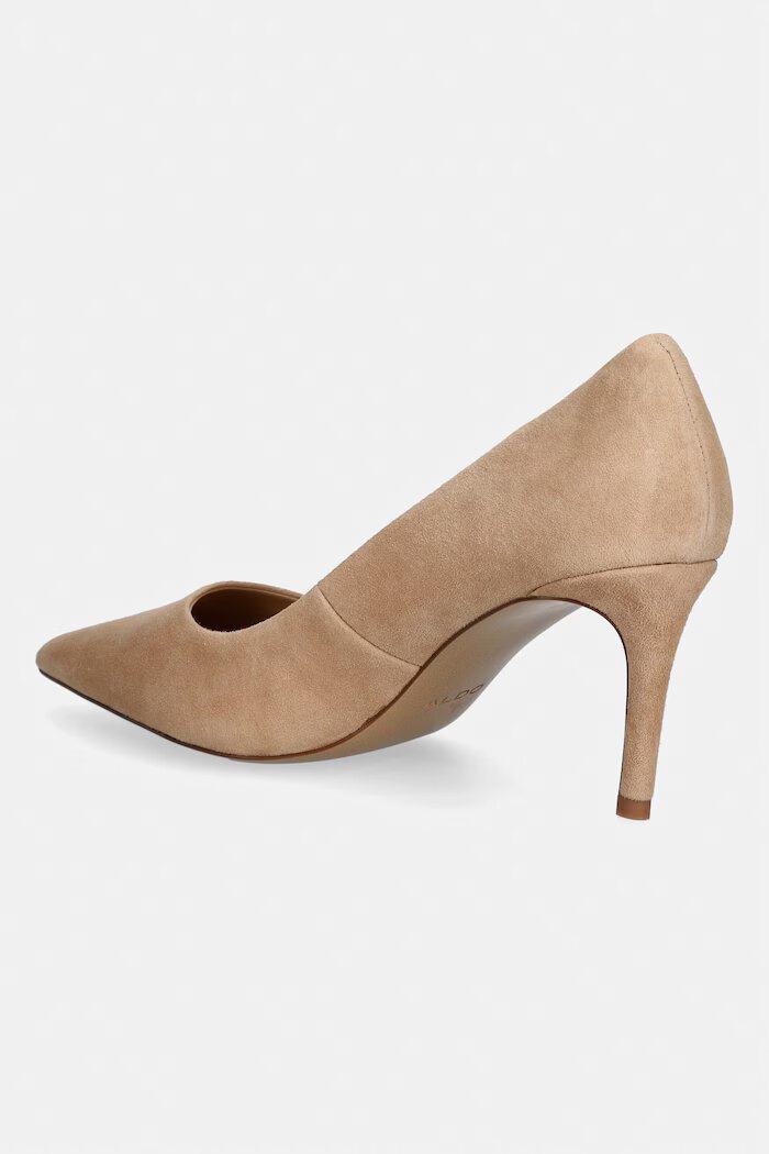 Aldo обувки с ток от велур VERONE бежови 14296284 Pillow Walk
