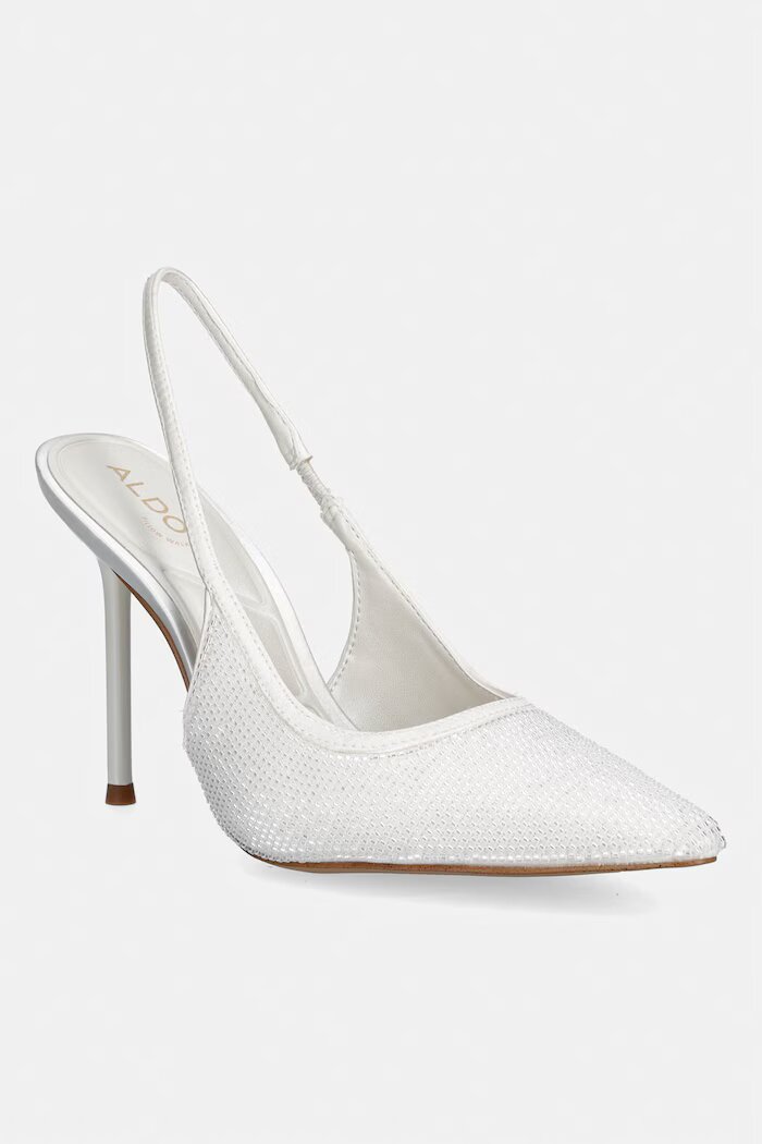 Aldo обувки с ток PEARLESCENT бели 14296114 Pillow Walk