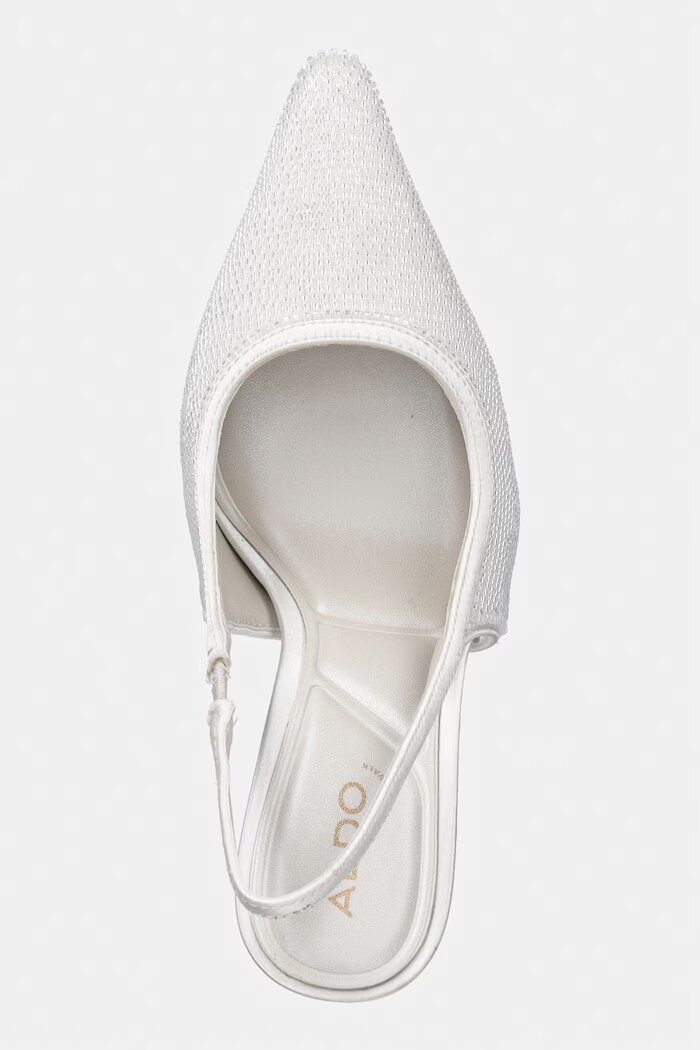 Aldo обувки с ток PEARLESCENT бели 14296114 Pillow Walk