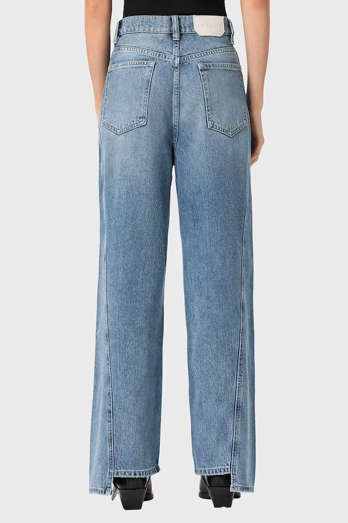AllSaints дънки barrel дамски FRANKIE сини W055EE