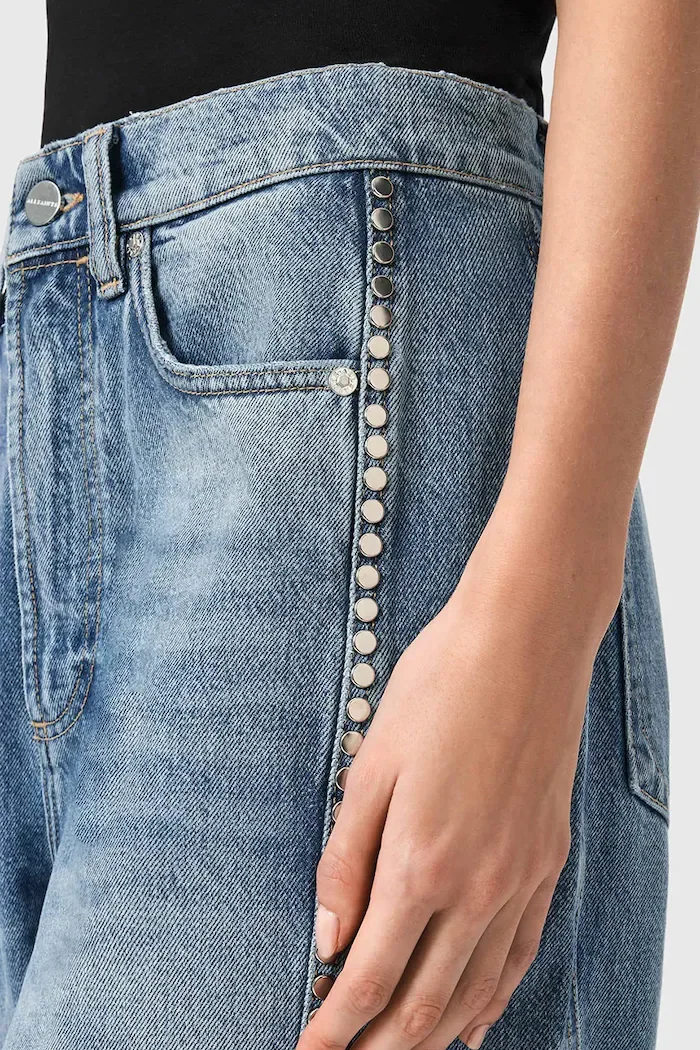 AllSaints дънки barrel дамски FRANKIE сини W055EE