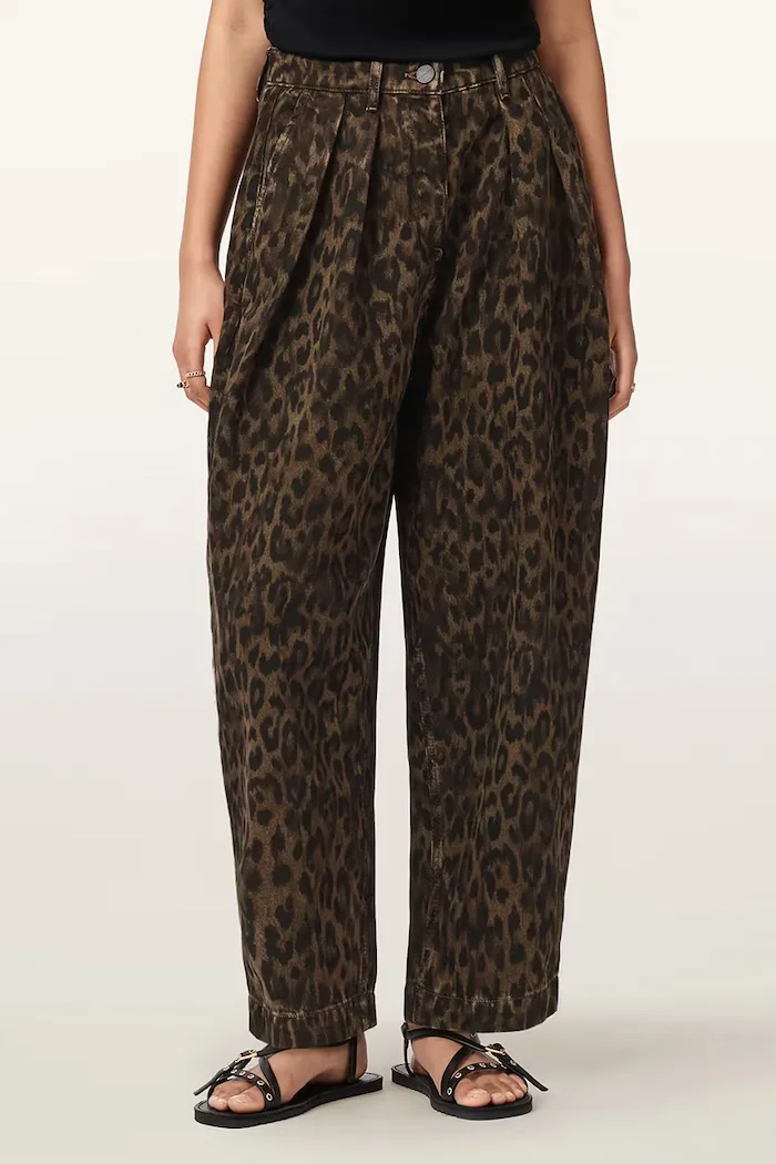 AllSaints дънки barrel дамски кафяви W081EE