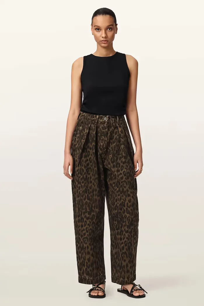 AllSaints дънки barrel дамски кафяви W081EE