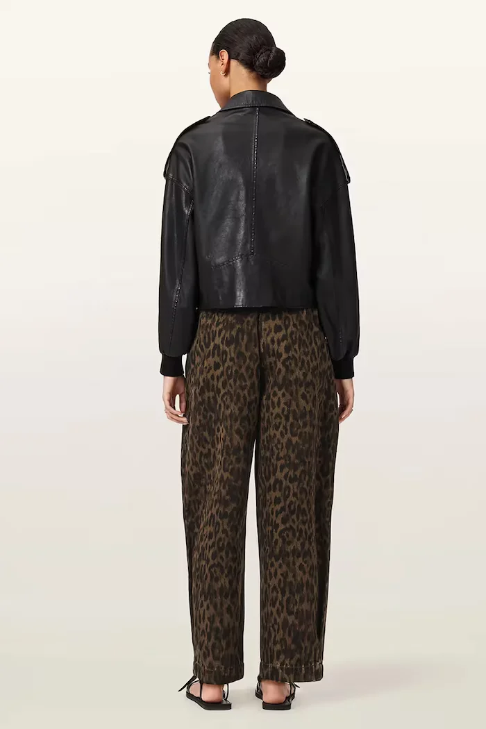 AllSaints дънки barrel дамски кафяви W081EE