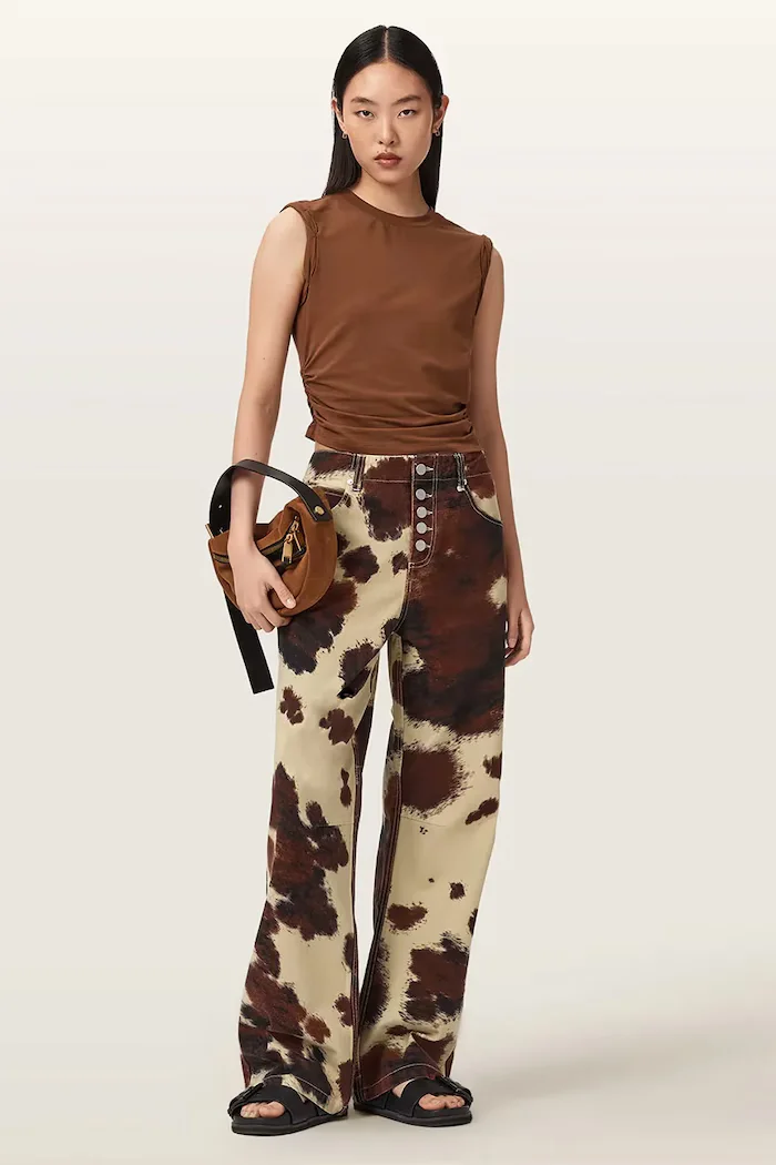 AllSaints Дънки TAY с висока талия W042EE
