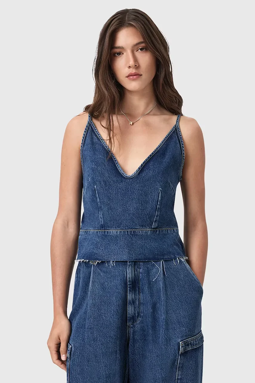 AllSaints Дънкова блуза LILAH