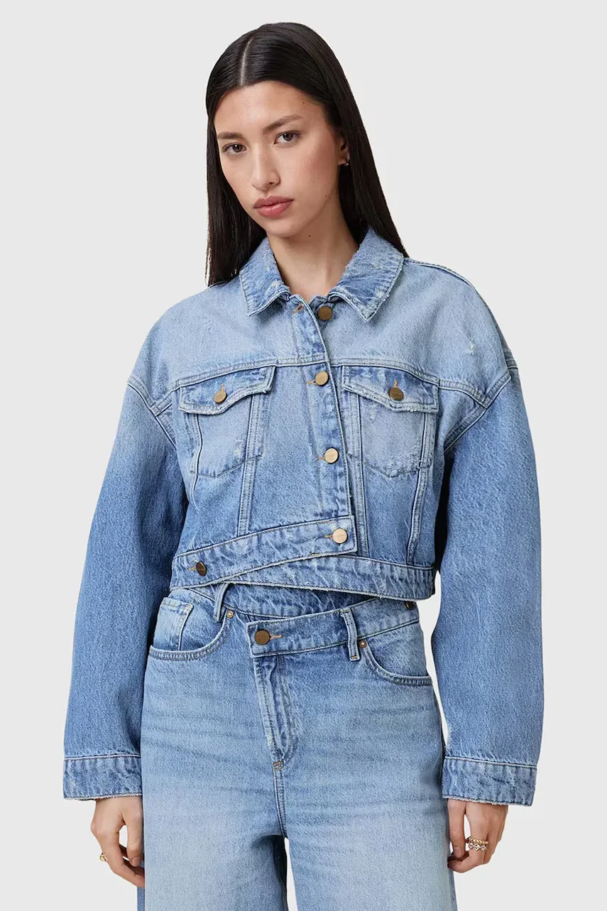 AllSaints Дънково яке AKI CROSSOVER