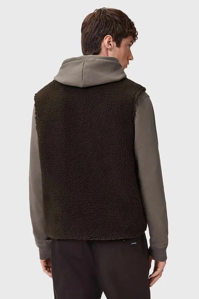 AllSaints Елек OTIS в зелено преходен модел M063OD
