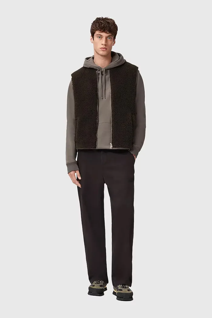 AllSaints Елек OTIS в зелено преходен модел M063OD