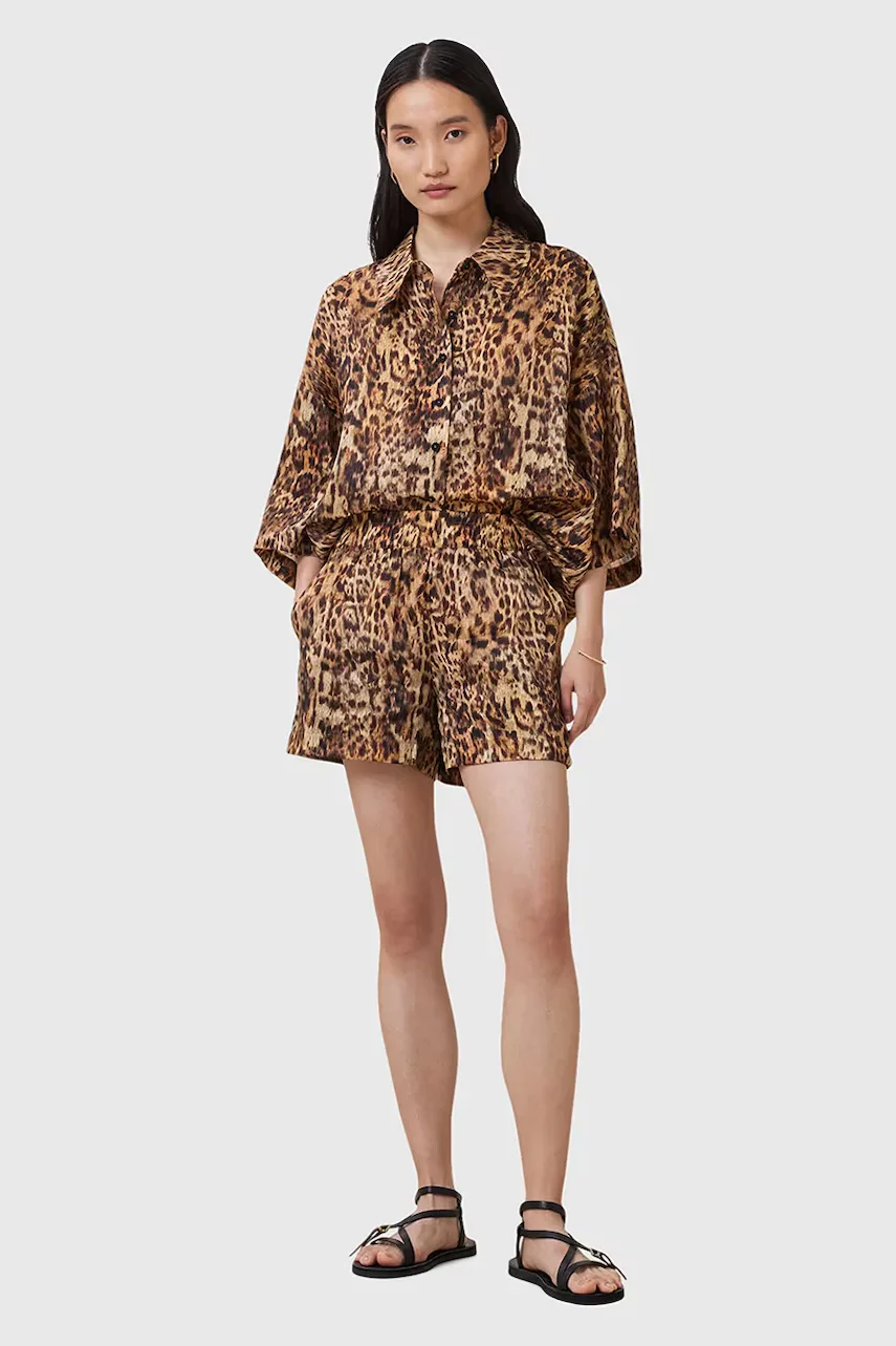 AllSaints Къс панталон с коприна CHARLI
