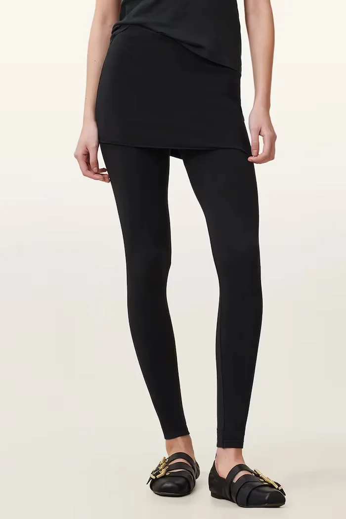 AllSaints Клин RAFFI в черно с изчистен дизайн W079TD