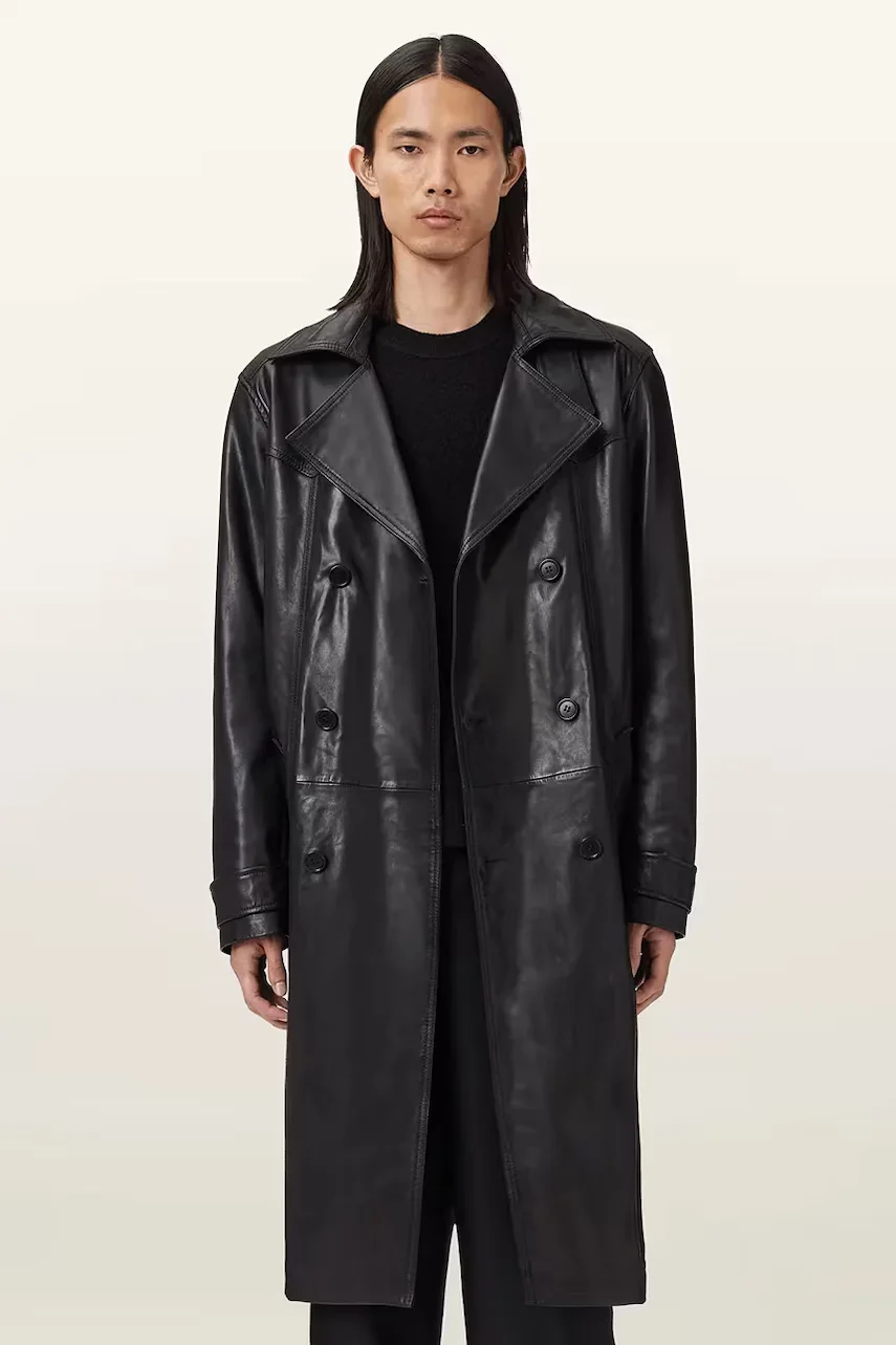 AllSaints Кожен шлифер KELLETT