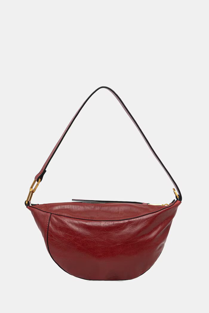 AllSaints Кожена чанта LUNA в червено W139XE