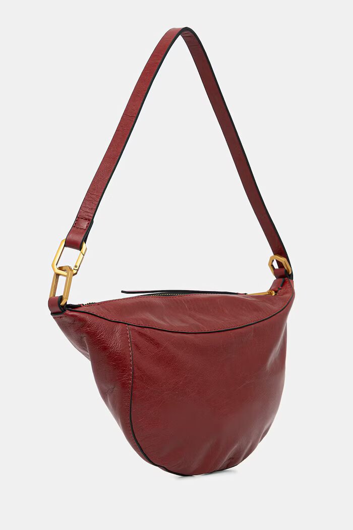 AllSaints Кожена чанта LUNA в червено W139XE