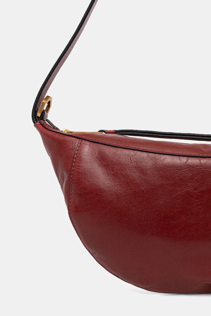 AllSaints Кожена чанта LUNA в червено W139XE