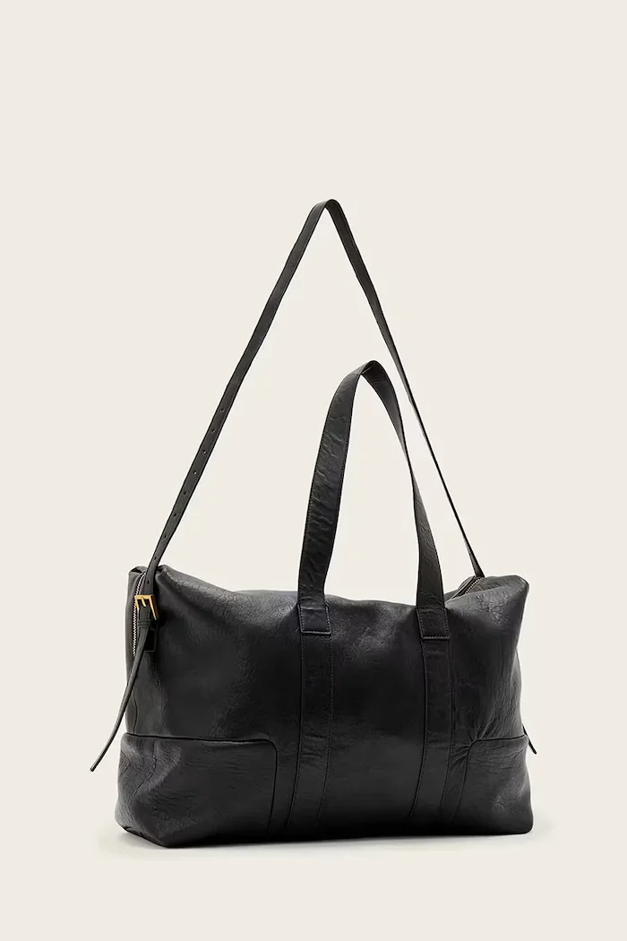 AllSaints Кожена чанта в черно W512XD