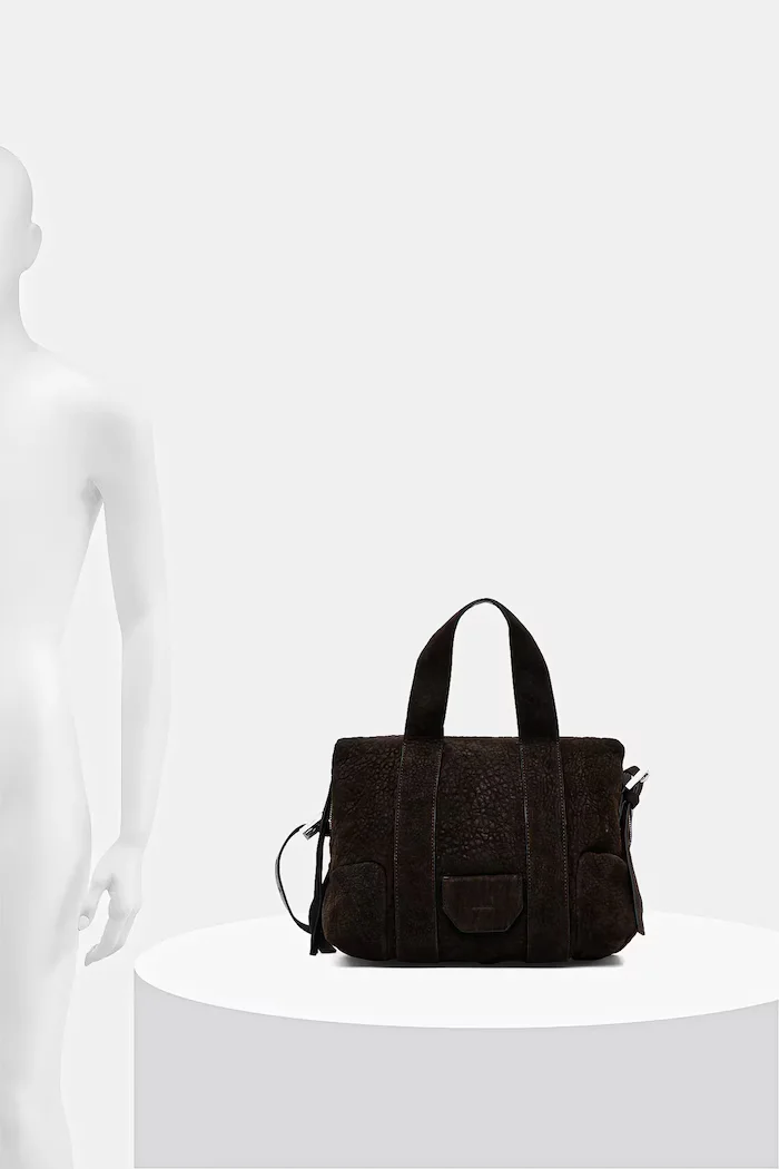 AllSaints Кожена чанта в кафяво W615XD