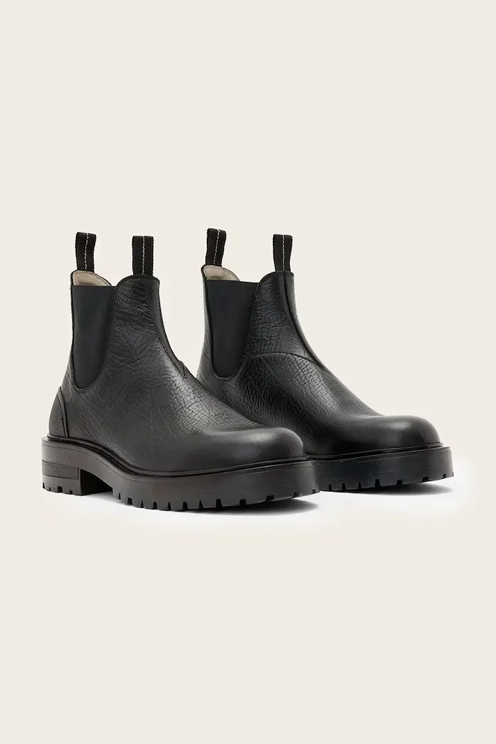 AllSaints Кожени боти челси Mccoy Chelsea Boot мъжки в кафяво M044FD