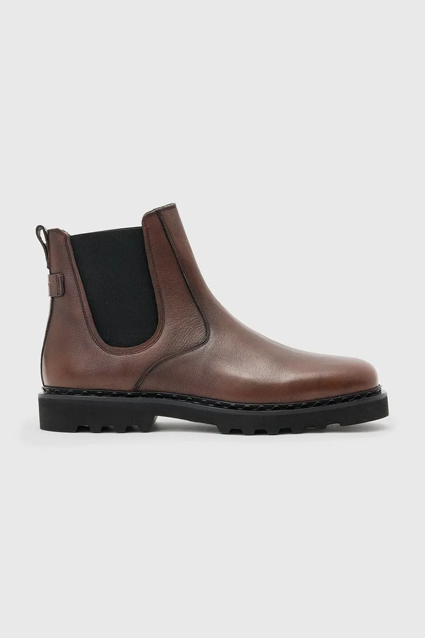 AllSaints Кожени боти челси Skiff Chelsea Boot