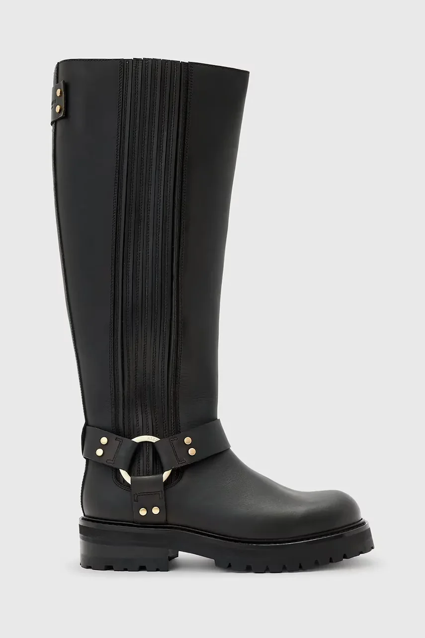 AllSaints Кожени ботуши Maddie High Boot