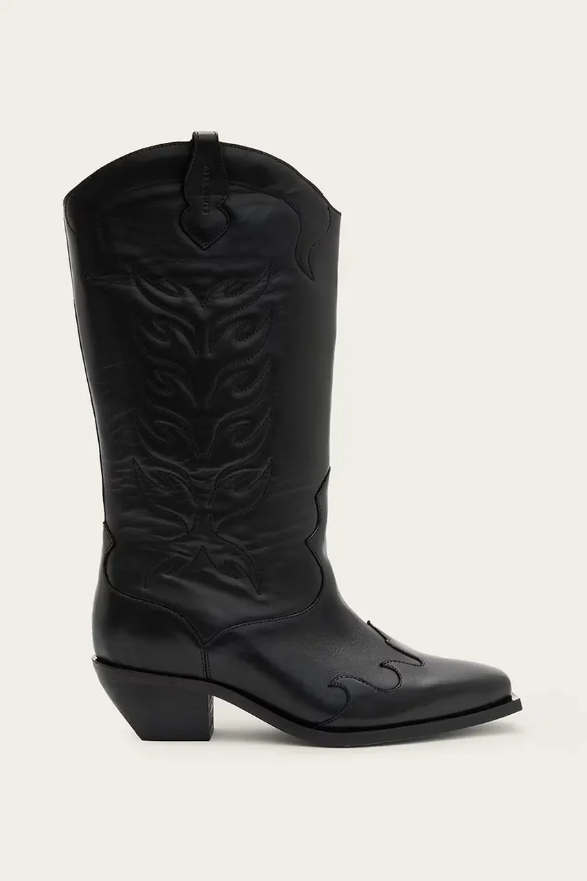 AllSaints Кожени каубойски ботуши Dolly Boot