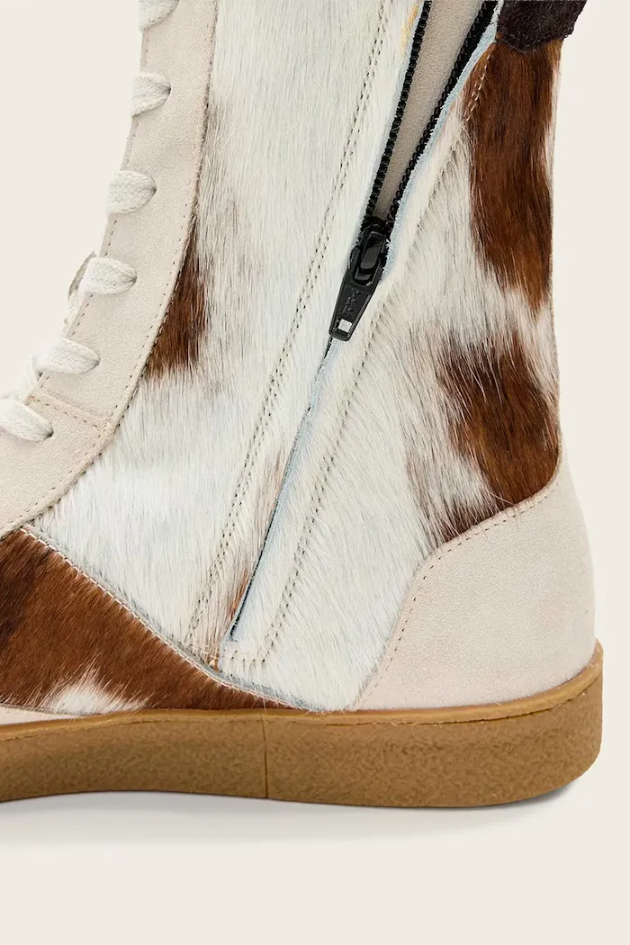 AllSaints Кожени маратонки Louise High Top в бежово W061FE