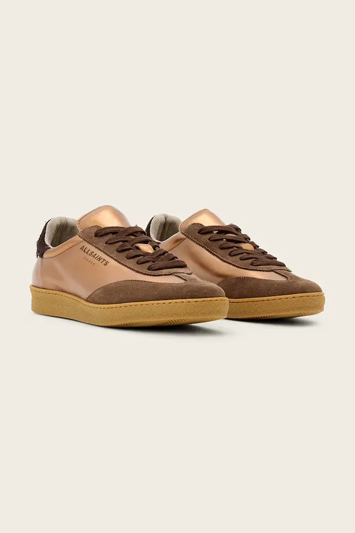 AllSaints Кожени маратонки Thelma Sneaker в бежово W111FB