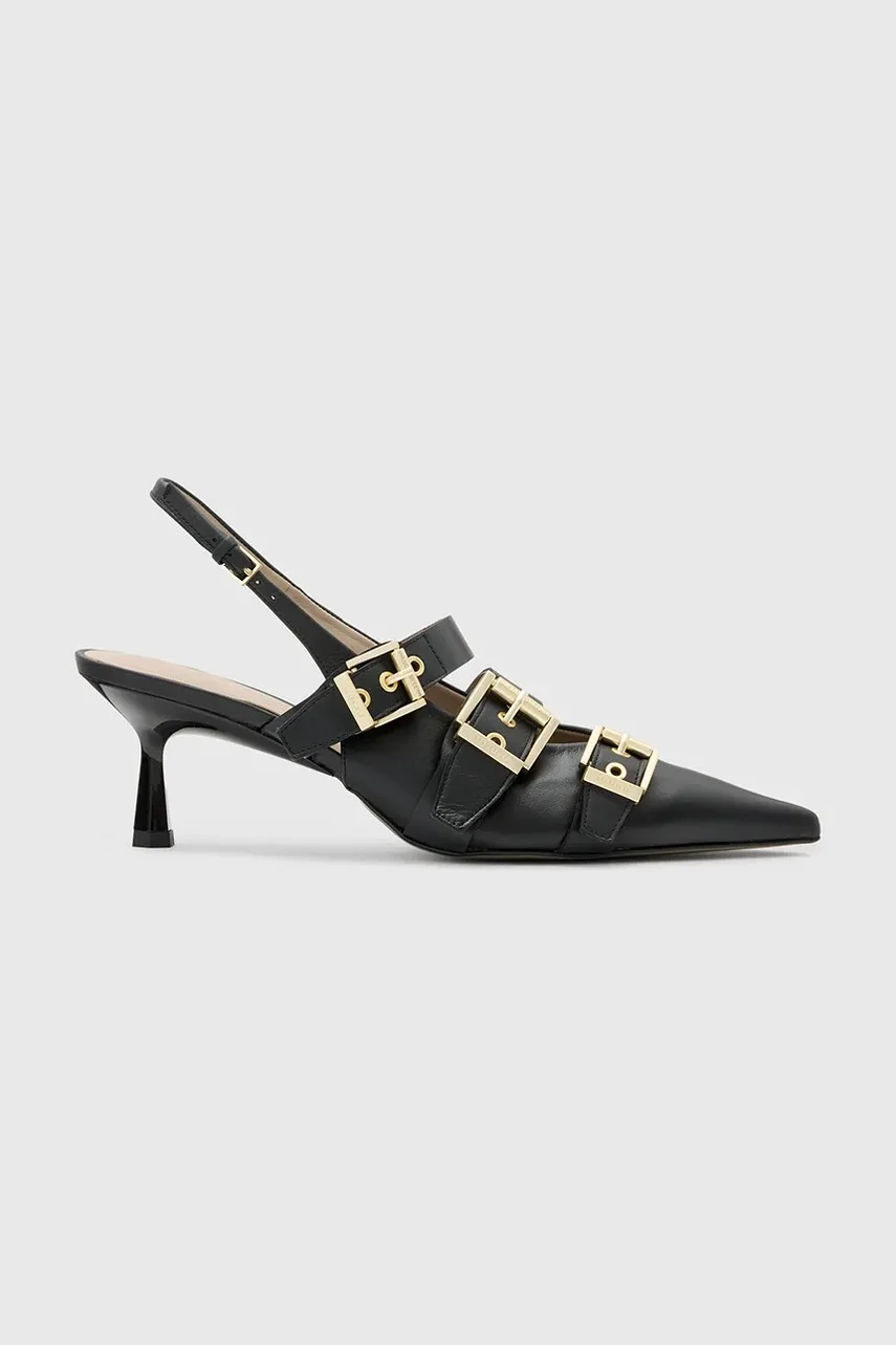 AllSaints Кожени обувки с тънък ток Vivian Slingback