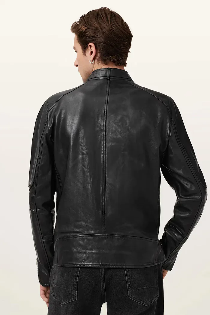 AllSaints Кожено яке CORA в черно преходен модел M064LB