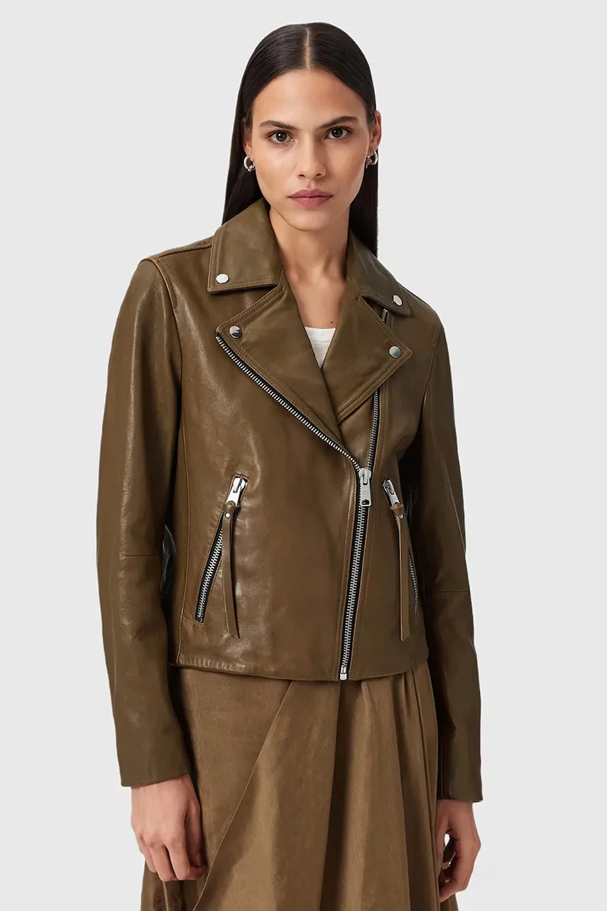 AllSaints Кожено яке DALBY BIKER