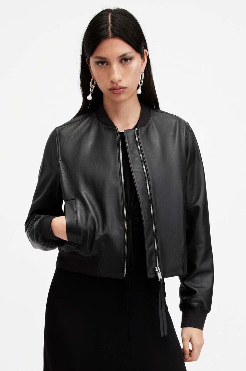AllSaints Кожено яке ORTEN BOMBER JACKET