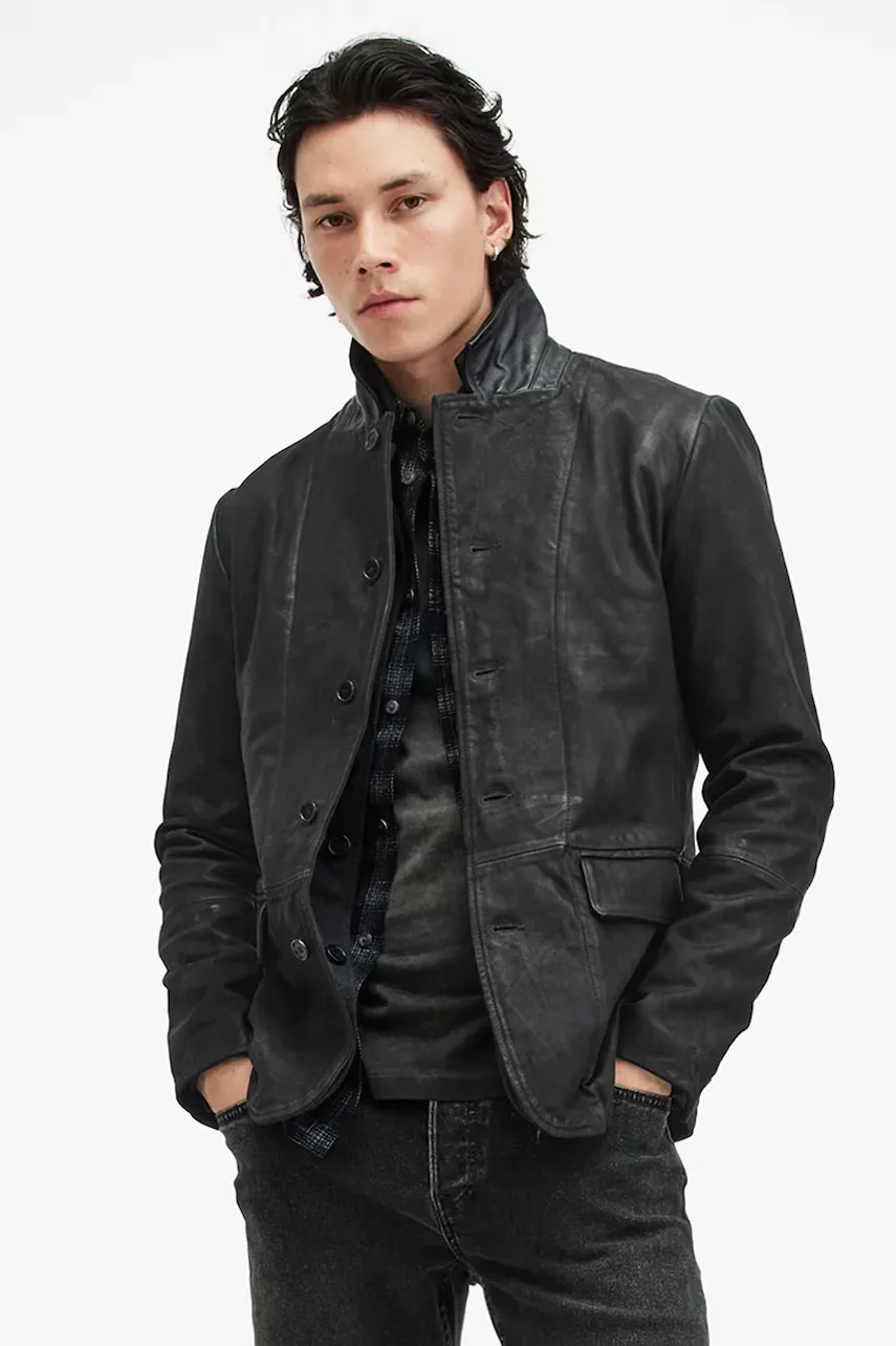 AllSaints Кожено яке SURVEY LTHR BLAZER
