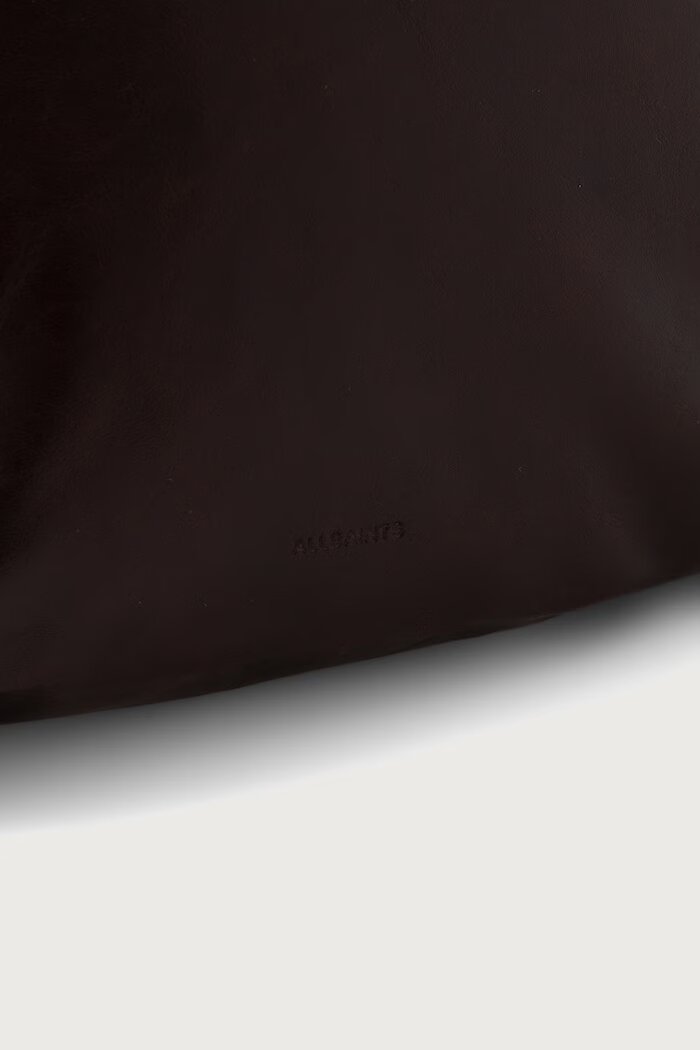 AllSaints козметична чанта дамска от кожа LUTECE бордо W213XF
