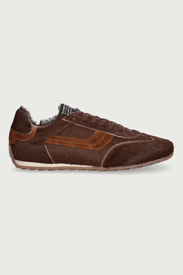 AllSaints Liam Hex Sneaker маратонки дамски от кожа кафяви W073FF