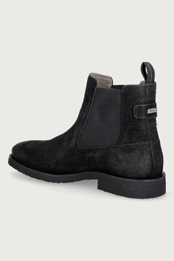 AllSaints обувки мъжки от кожа Clive Chelsea Boot черни M009FF
