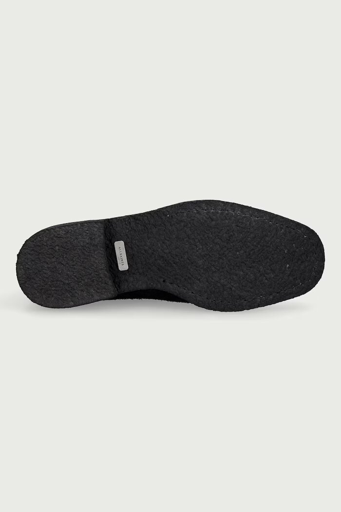 AllSaints обувки мъжки от кожа Clive Chelsea Boot черни M009FF