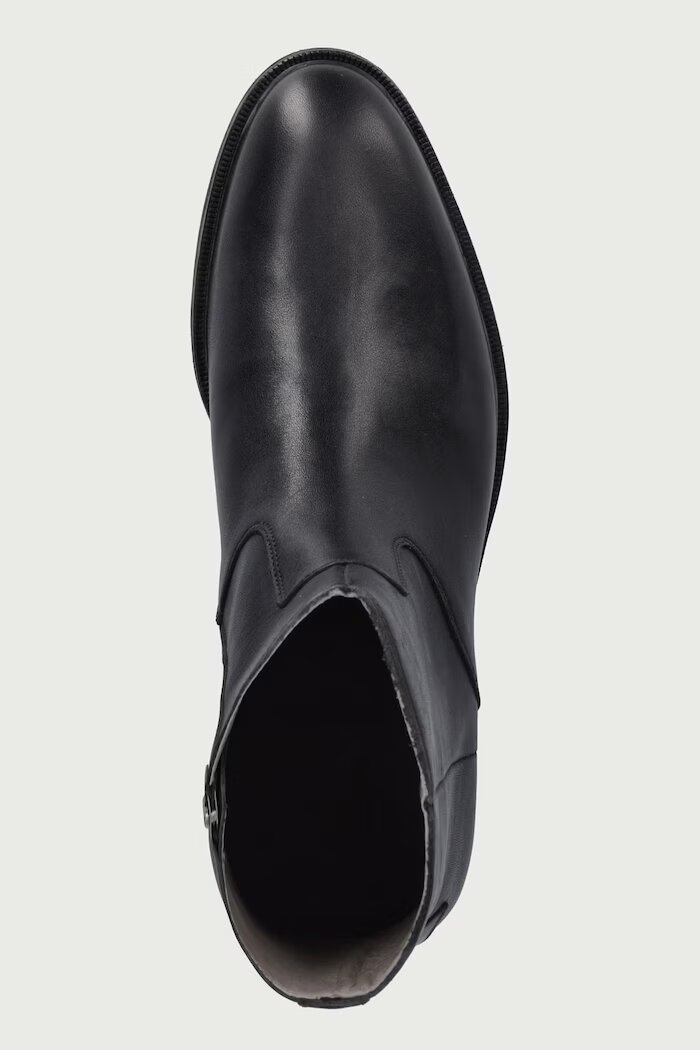 AllSaints обувки мъжки от кожа Lang Boot черни M044FB