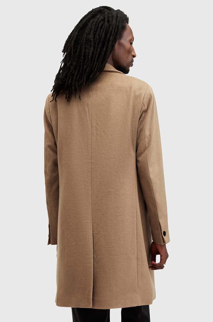 AllSaints Палто с вълна HAL COAT в бежово преходен модел M005OZ